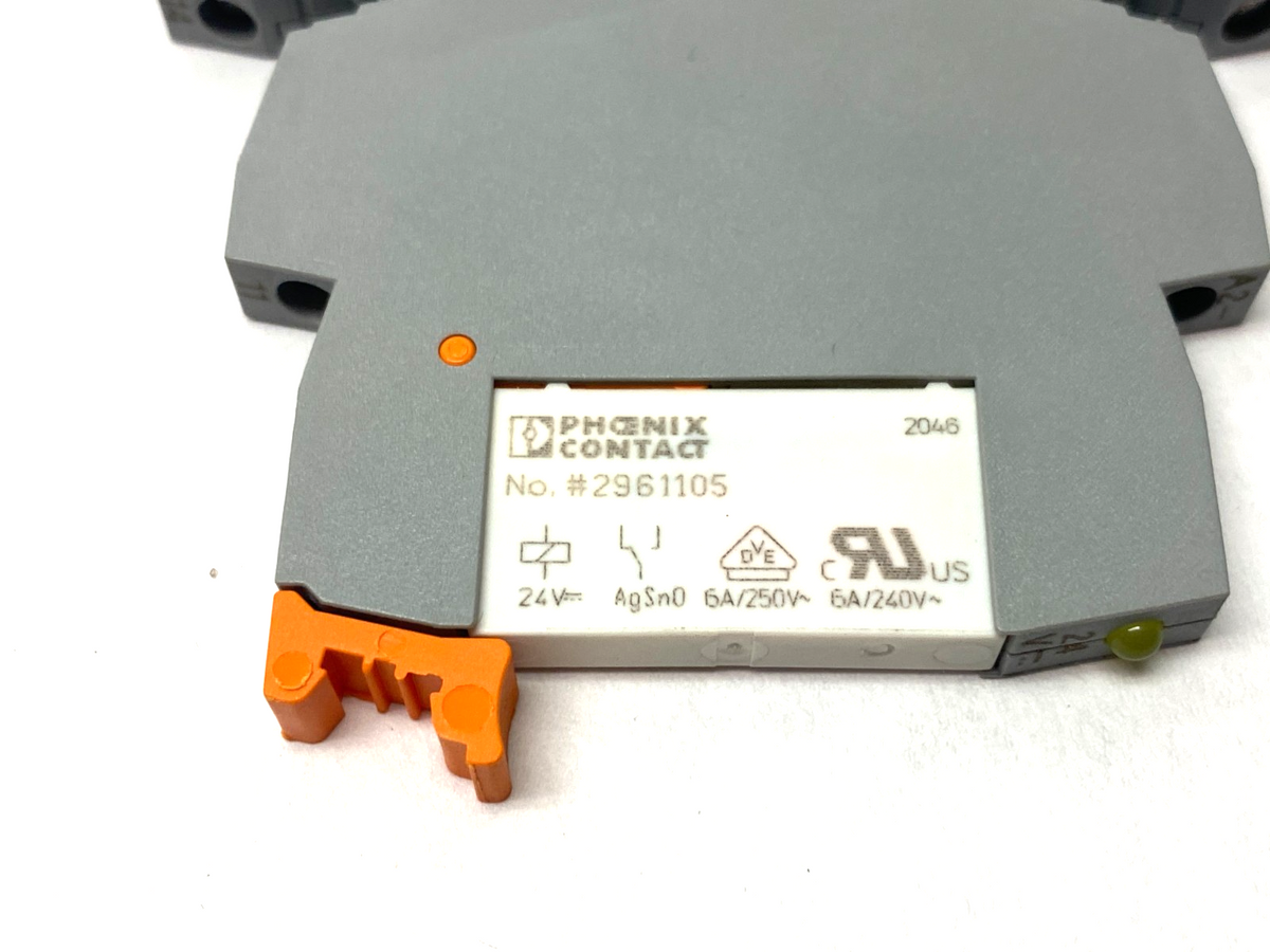 PLC-BSC-24DC/21, 2966016, 2961105,REL-MR- 24DC/21 | Phoenix Contact PLC-BSC-24DC/21 Plug-In Relay Base 2966016 w/ 2961105 Relay - Used - Maverick Industrial Sales