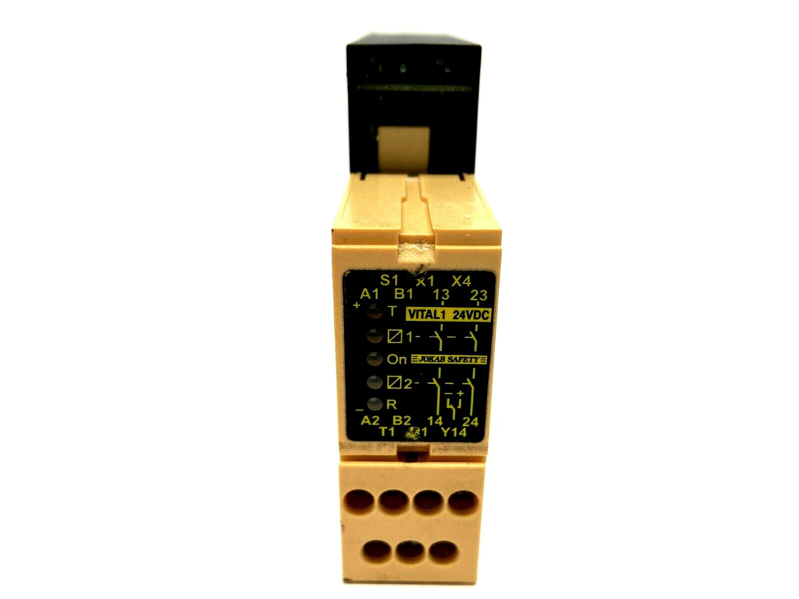 Jokab Safety VITAL1 Safety Relay MISSING TERMINALS - Maverick Industrial Sales