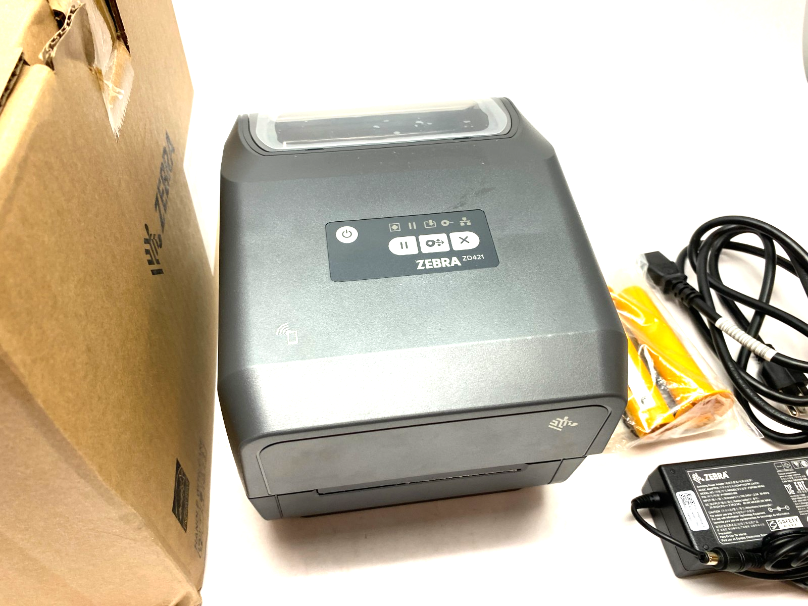 Zebra ZD4A043-301E00EZ Thermal Transfer Barcode Label Printer, ZD421t, 300 DPI - Maverick Industrial Sales