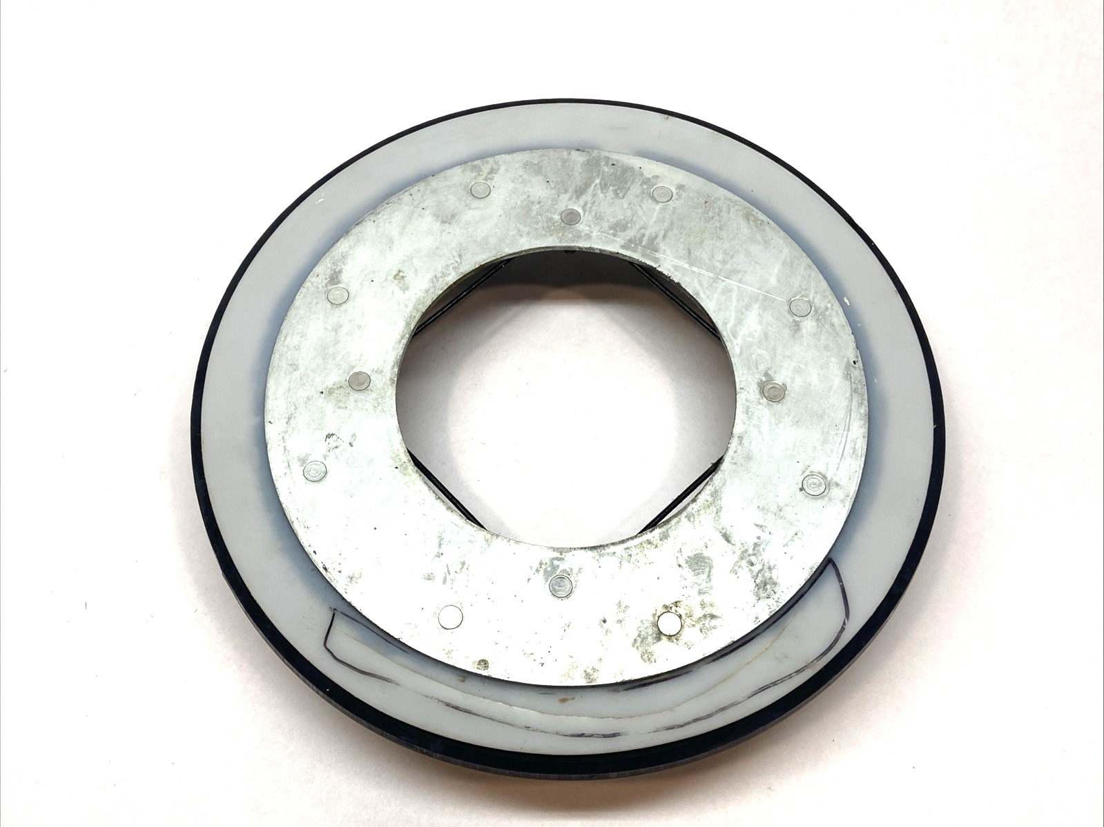 222909 | Graco Wiper Plate 5 Gal Stainless Steel PLATE ONLY - Used - Maverick Industrial Sales
