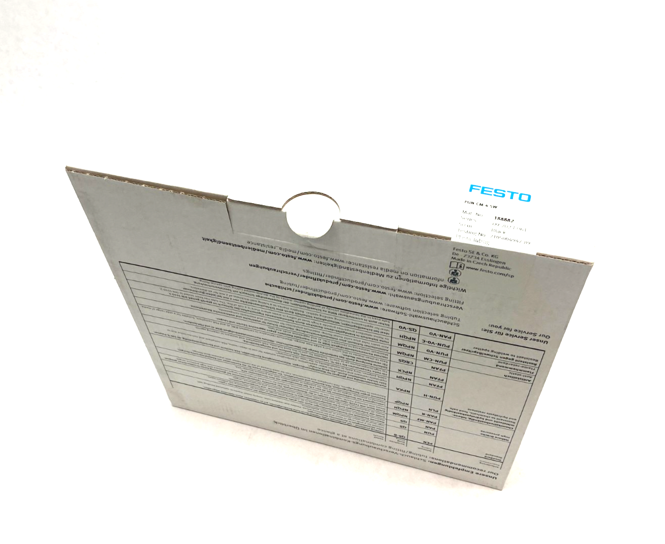 Festo PUN-CM-4-SW Plastic Black Tubing 50m Length 188882 ROLL OF 50M - Maverick Industrial Sales
