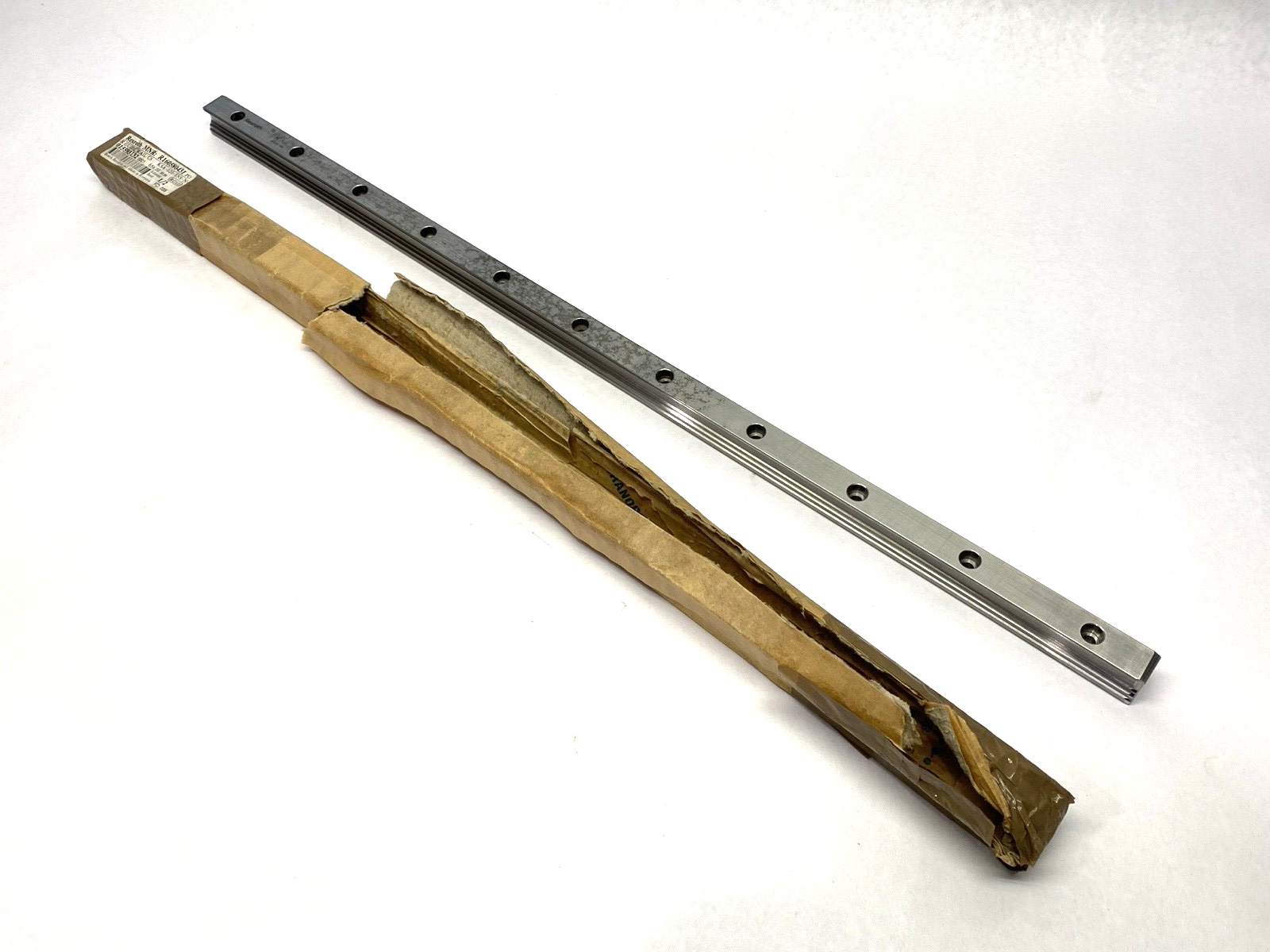 Rexroth R160580431 Linear Ball Guide Rail Carbon Steel 656mm Overall Length - Maverick Industrial Sales