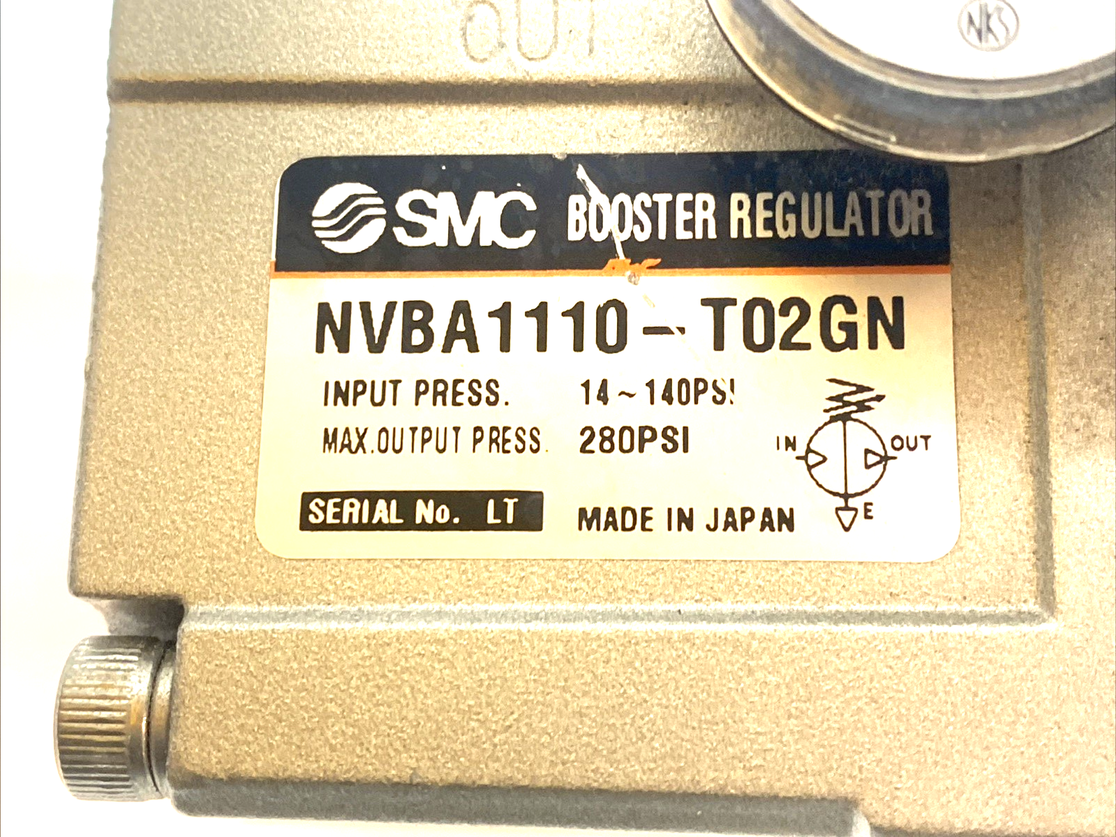 SMC NVBA1110-T02GN Booster Regulator 2x Pressure 1/4" NPT - Maverick Industrial Sales