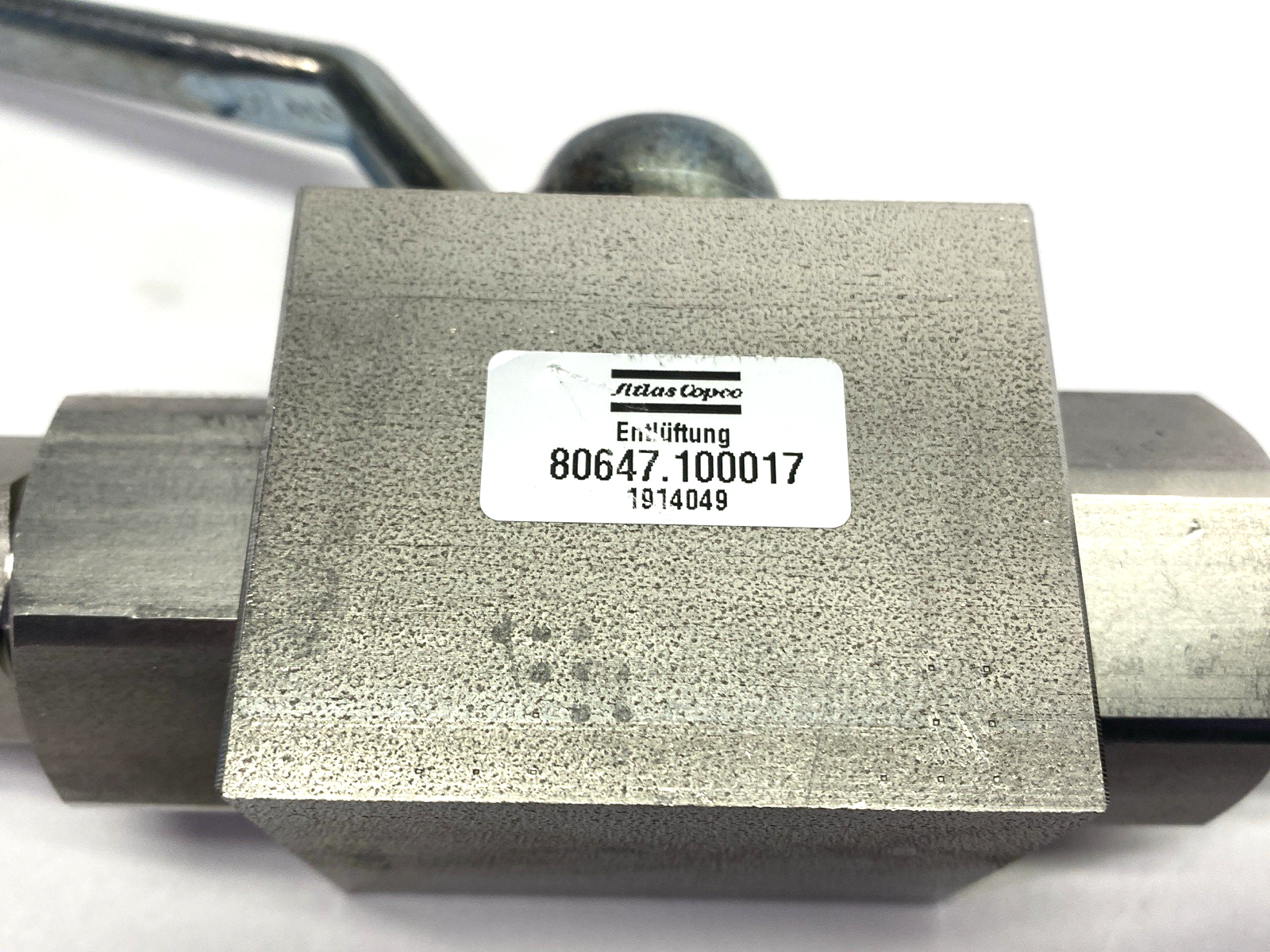 Atlas Copco 80647.100017 Vent Ball Valve DN10/12 3/8" BSP - Maverick Industrial Sales