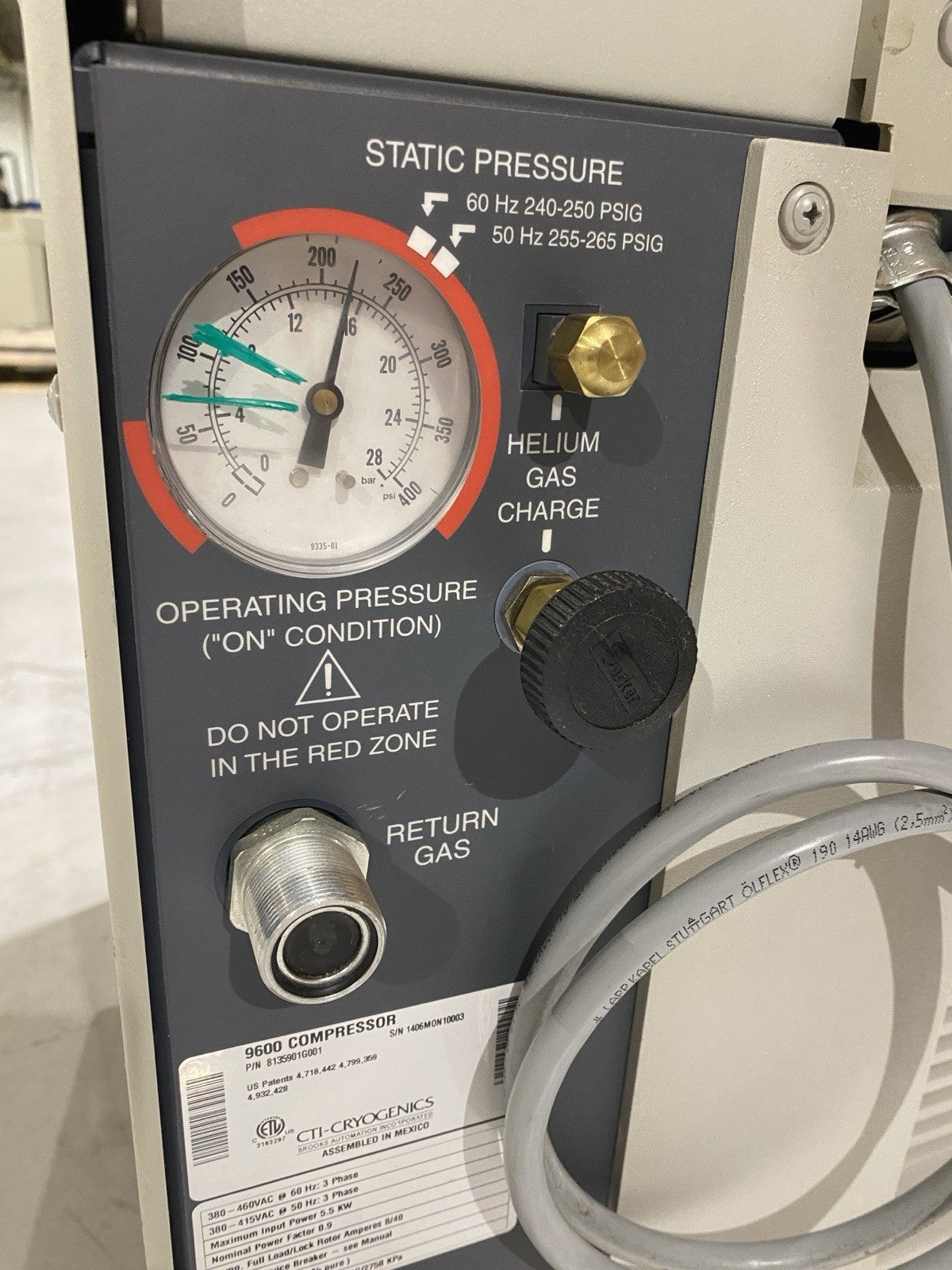 8135901G001 | CTI Cryogenics 9600 Series Compressor 380-460V 3Ph - Used - Maverick Industrial Sales