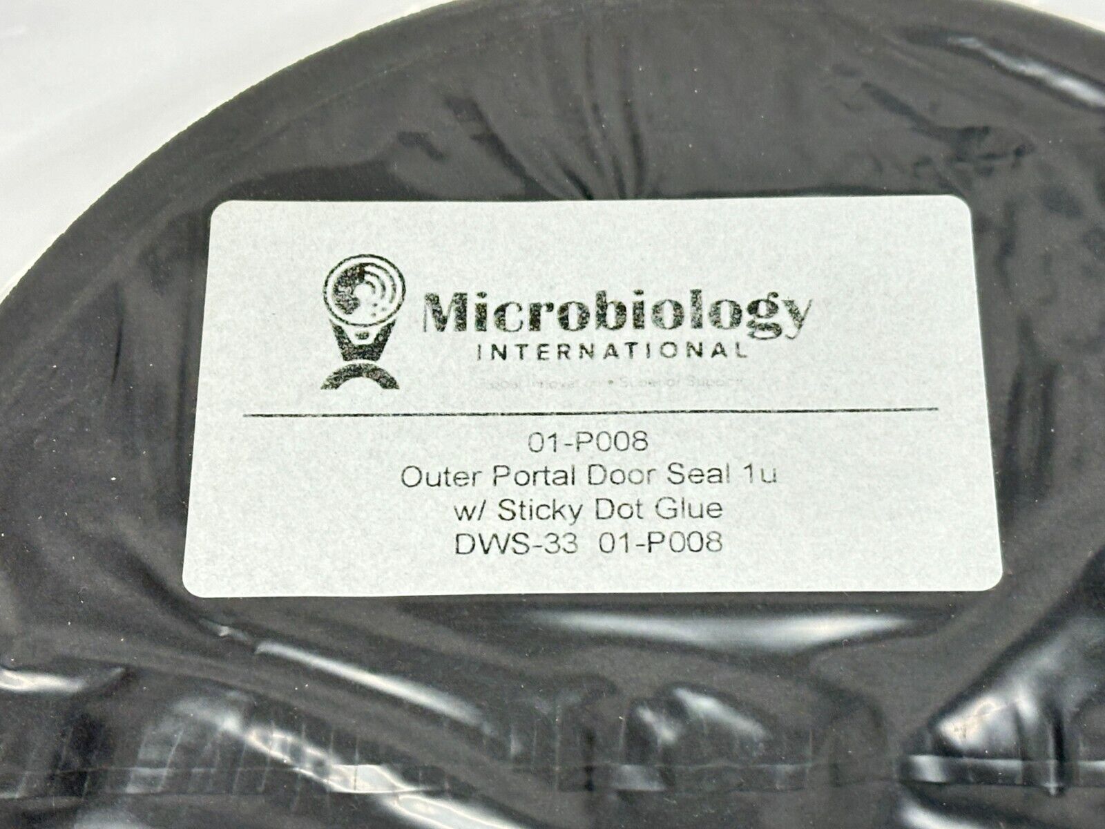 Microbiology International 01-P008 Outer Portal Door Seal 1u w/ Sticky Dot Glue - Maverick Industrial Sales