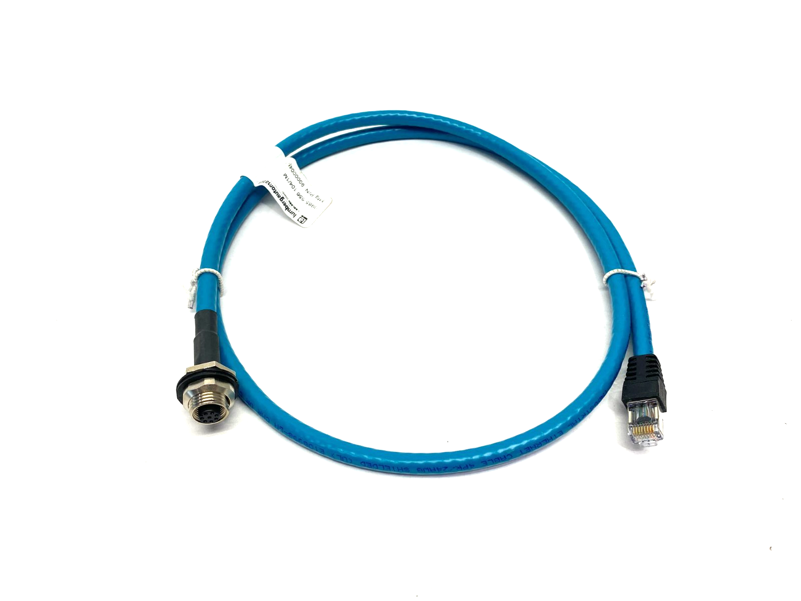 Lumberg 0985 656 104/1M Ethernet Cordset M12 8-Pin to RJ45 900000451 - Maverick Industrial Sales
