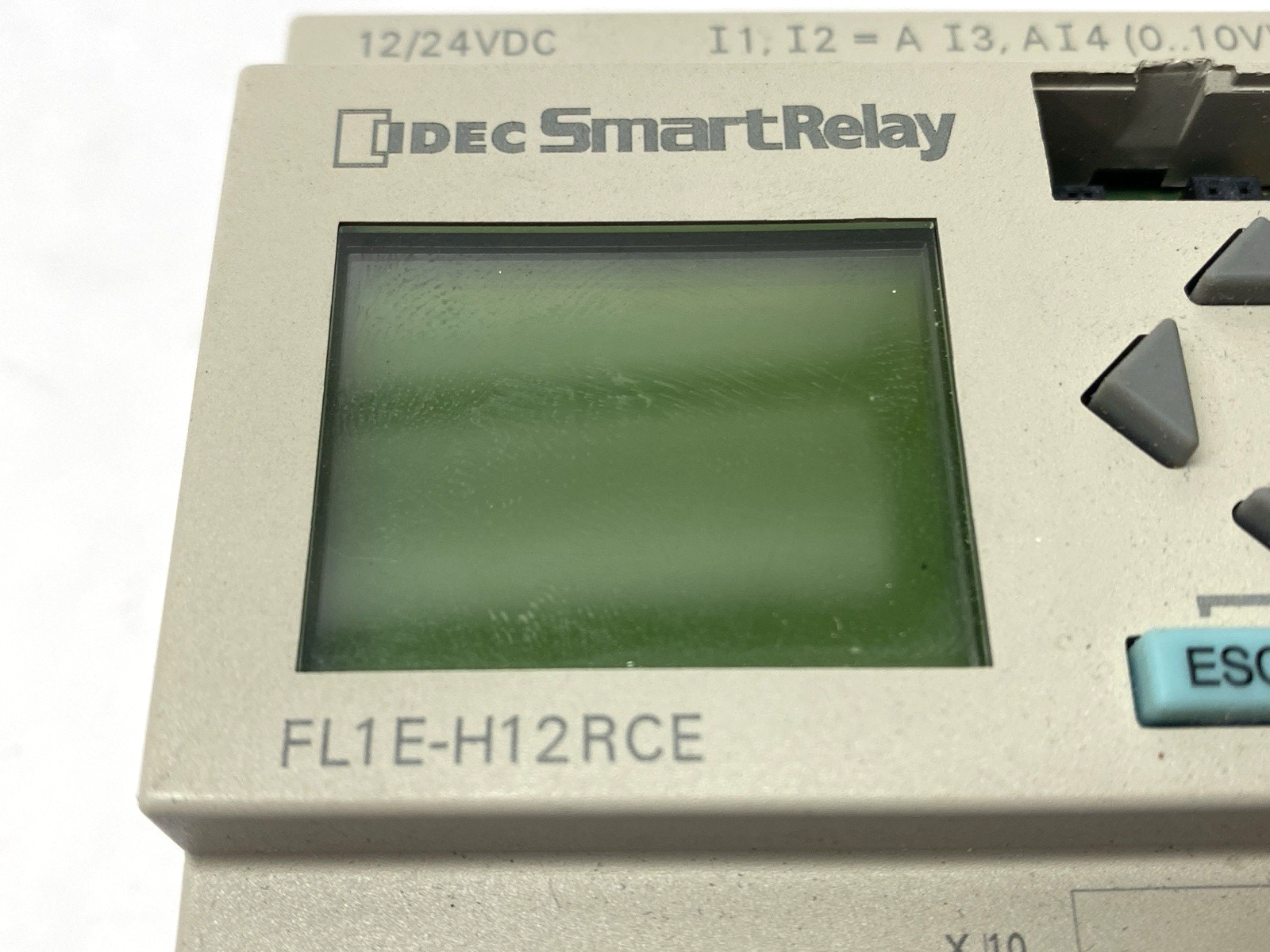 FL1E-H12RCE | IDEC SmartRelay Programmable CPU 8 Digital Inputs 12/24VDC - For parts or not working - Maverick Industrial Sales