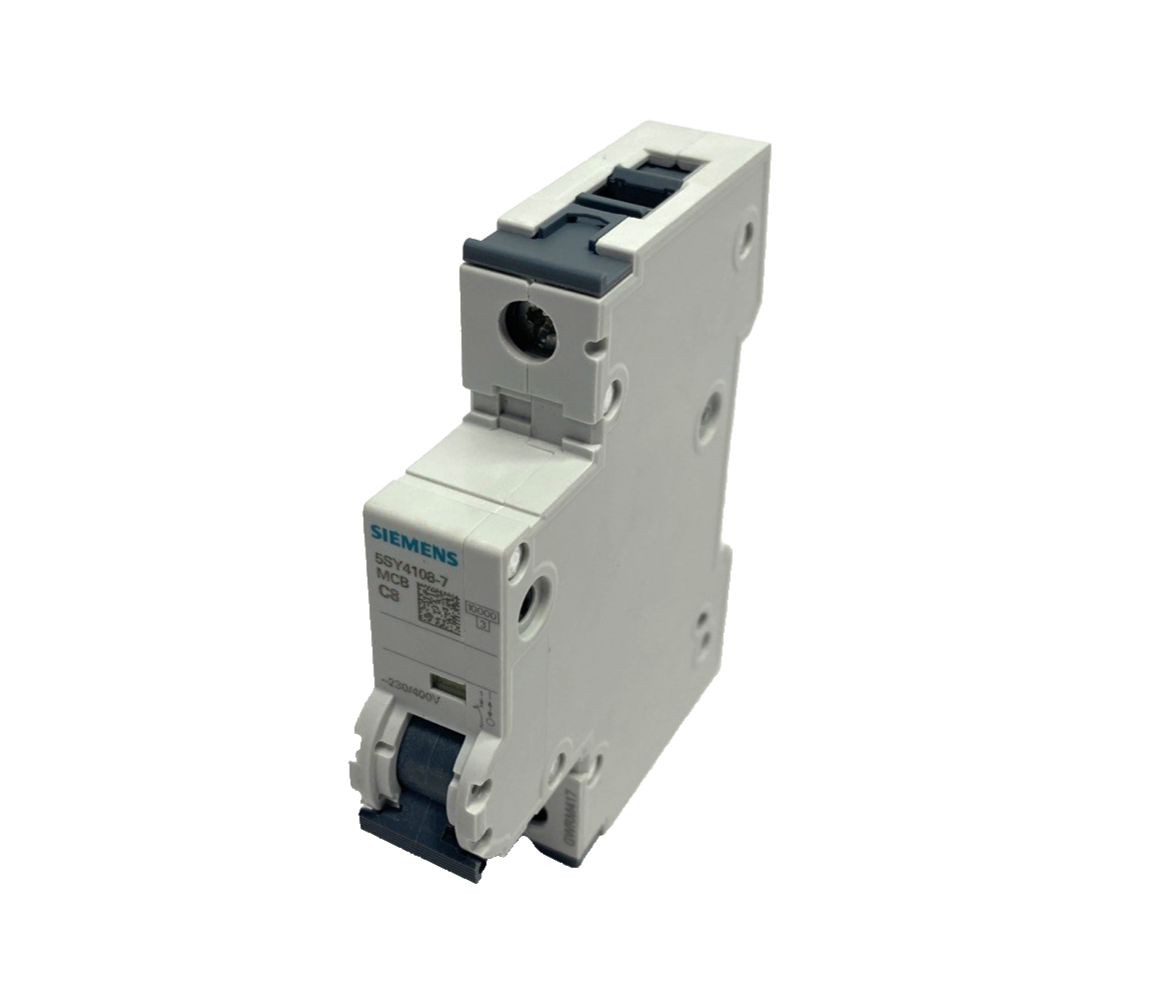 Siemens 5SY4108-7 Miniature Circuit Breaker 230/400V 10kA, 1-Pole, C-Trip, 8A - Maverick Industrial Sales