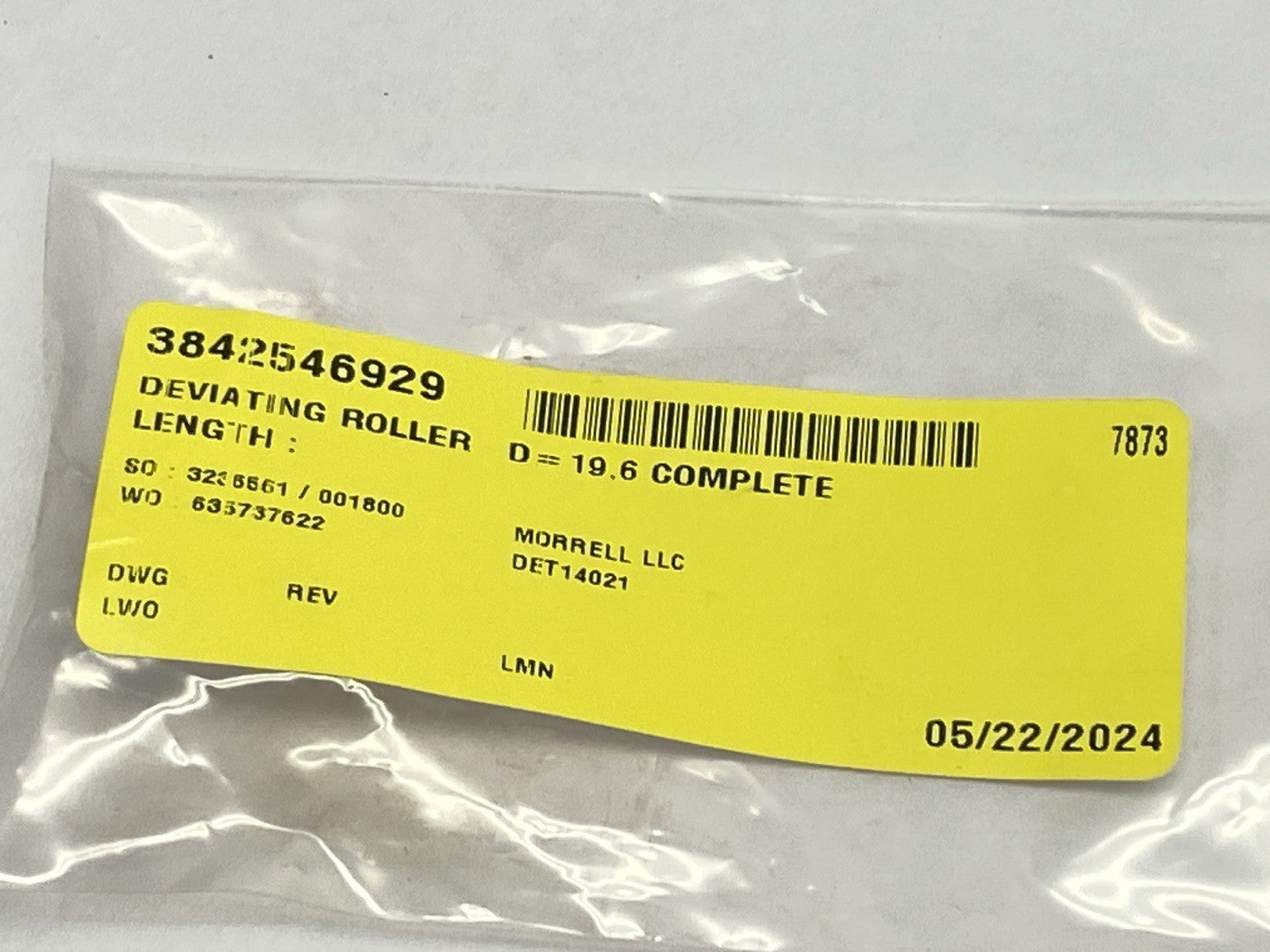 Bosch Rexroth 3842546929 Deviating Roller D=19,6 - Maverick Industrial Sales