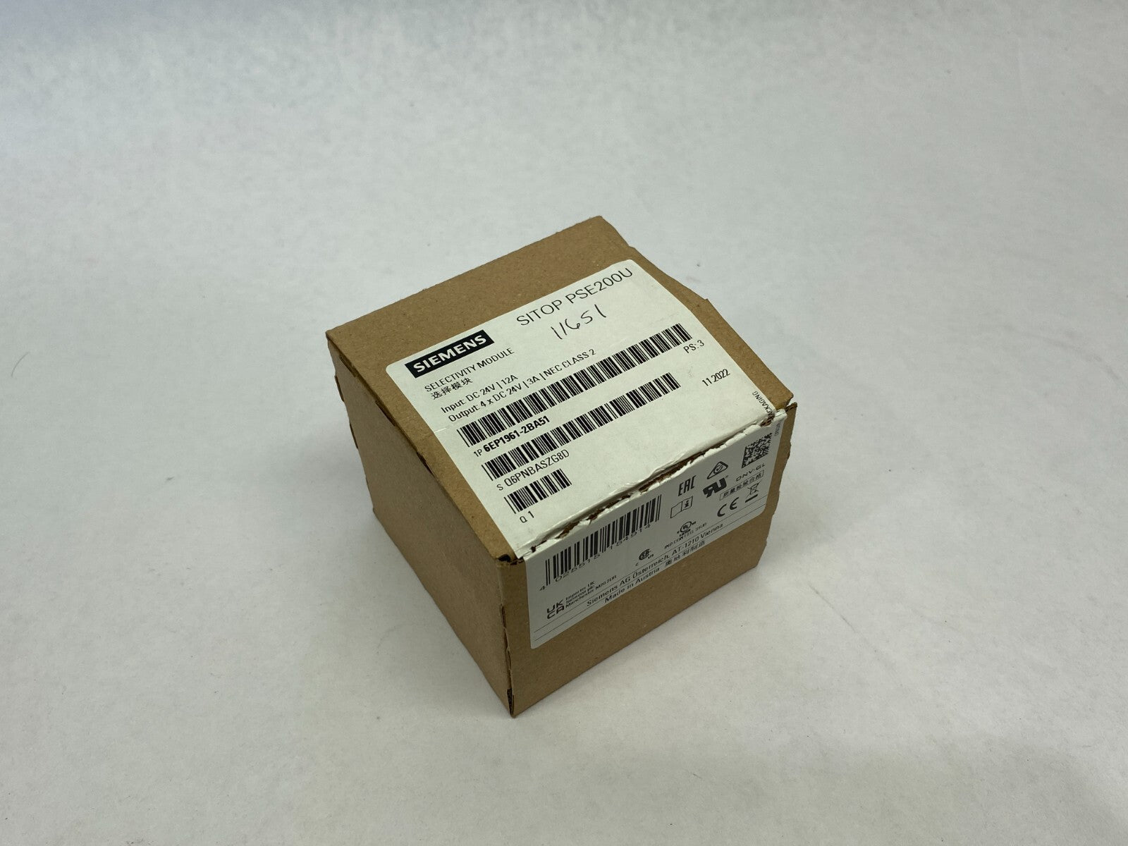Siemens 6EP1961-2BA51 SITOP PSE200U Selectivity Module 4-Channel Input - Maverick Industrial Sales