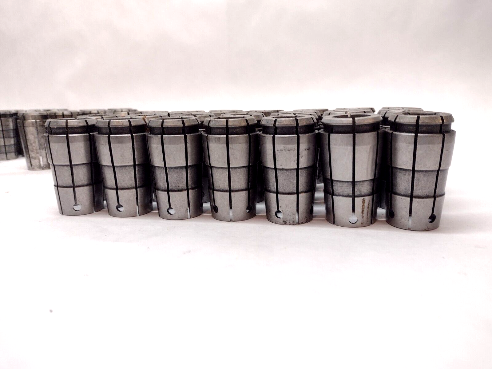 69 Pieces | Assorted CNC Spring Collets LOT OF 69 - Used - Maverick Industrial Sales