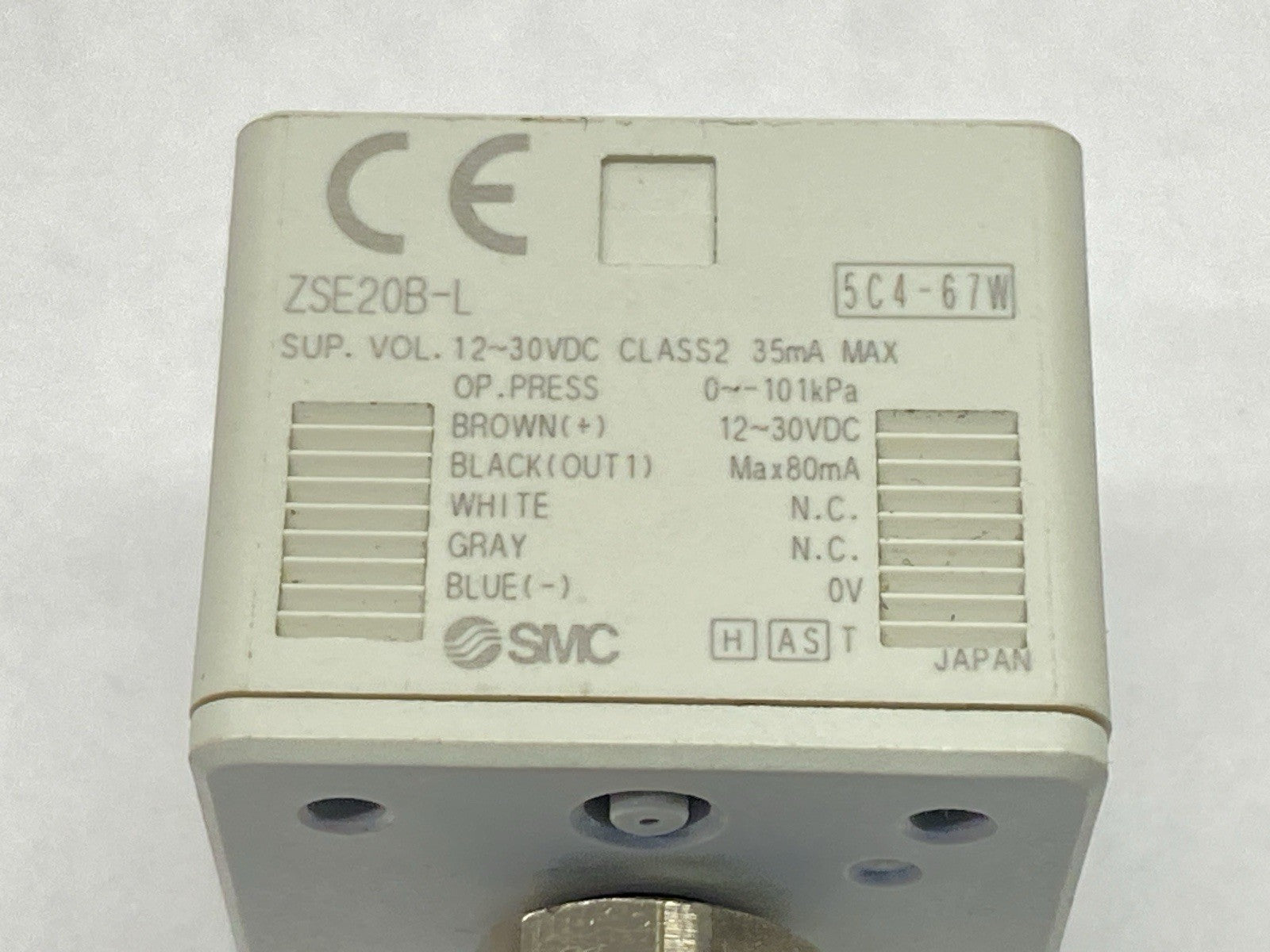 ZSE20B-L | SMC Digital Vacuum Sensor 12-30VDC - Used - Maverick Industrial Sales