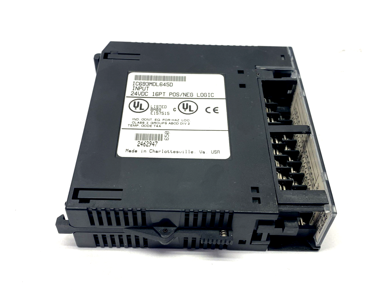 IC693MDL645D | GE Fanuc Input Module, 24VDC 16PT POS/NEG Logic Module - Used - Maverick Industrial Sales