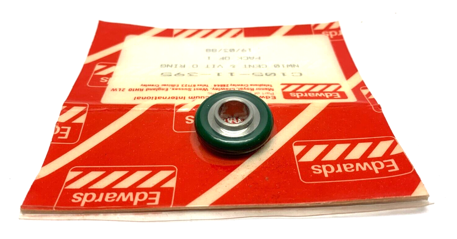 Edwards High Vacuum C105-11-395 Centering O-Ring Viton Stainless Steel - Maverick Industrial Sales