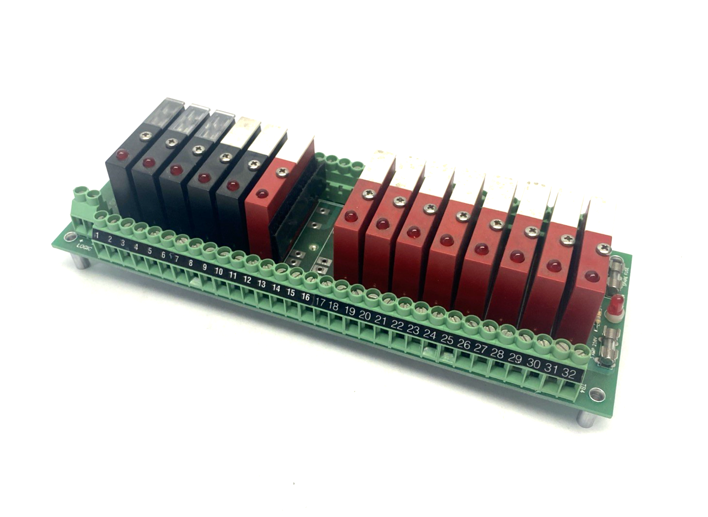 Crouzet PB-16C4-T I/O Module Board 57-461 Rev B w/ Modules C40AC & C40DC - Maverick Industrial Sales