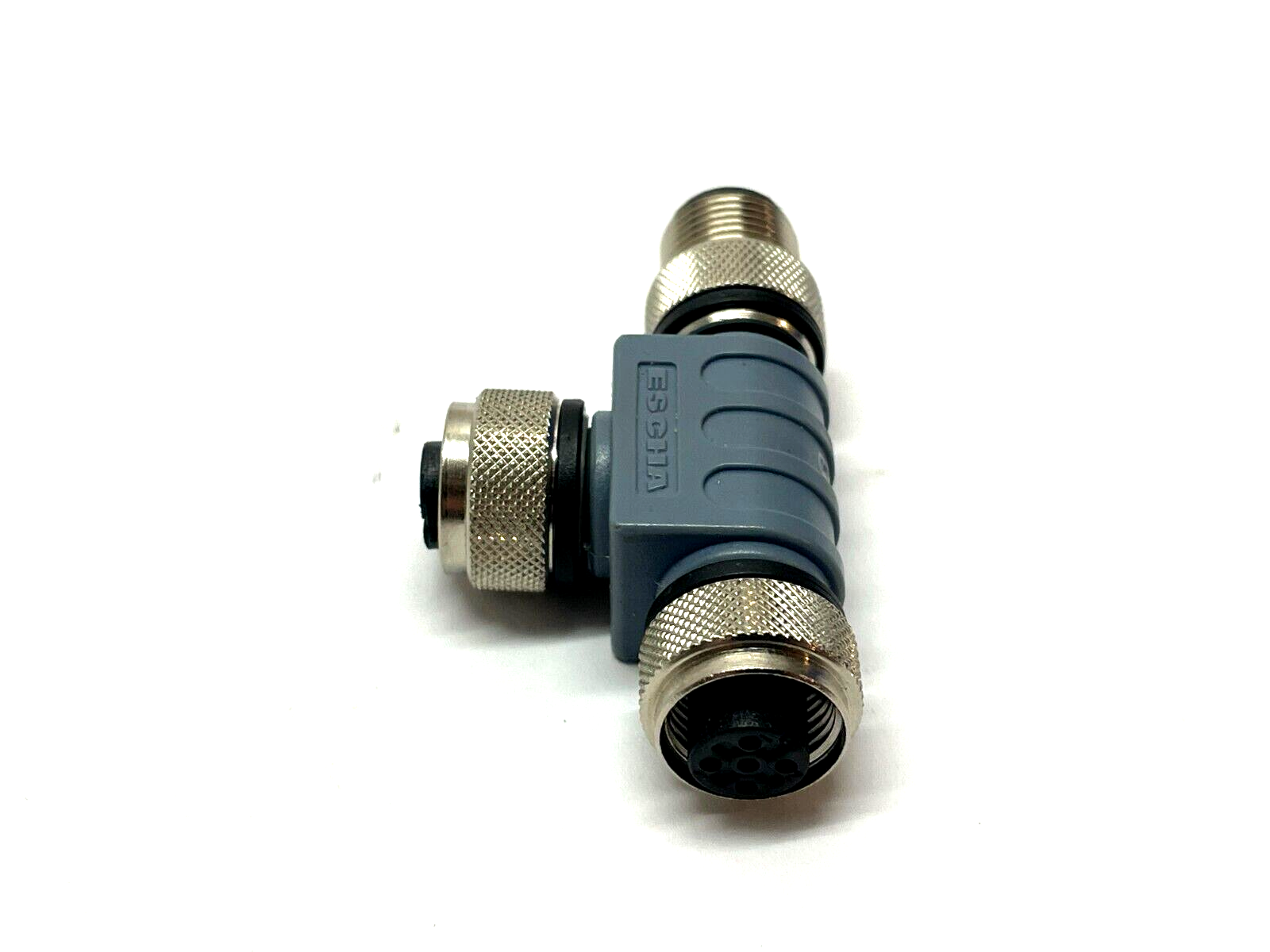 Escha FKM5-FKM5-FSM5 T-splitter M12 5-Pole 8011661 - Maverick Industrial Sales