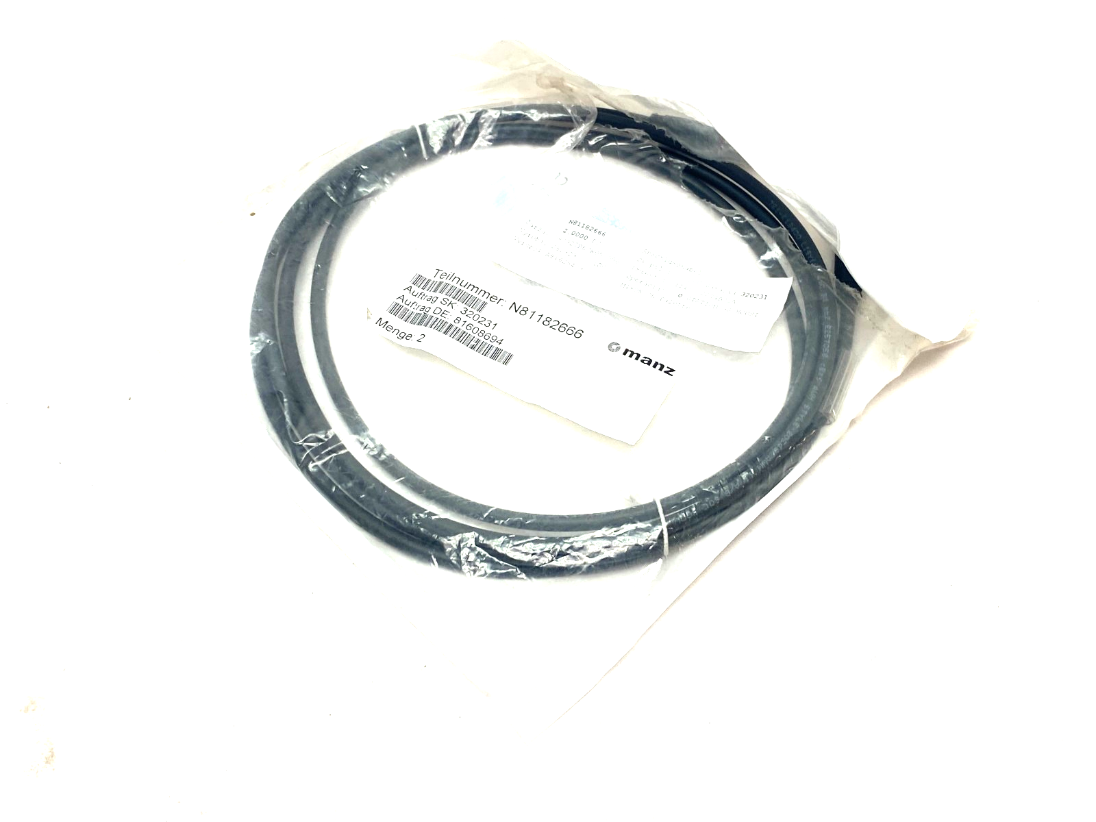 Beckhoff ZK2020-3132-0020 Double Ended Power Cordset M8 4-Pin 2m Length 017947 - Maverick Industrial Sales