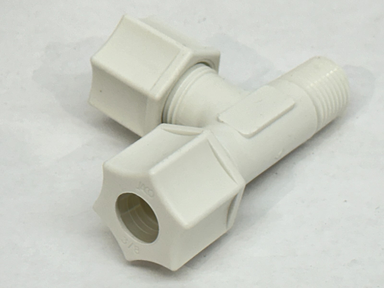 JACO 75-6-4-P-PG Polypropylene Male Run Tee 3/8 OD Tube x 1/4 MPT LOT OF 10 - Maverick Industrial Sales