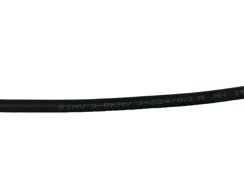 Lumberg RSMV 3-RKMV 3-224/0.3m Actuator Sensor Cable M8 3-Pole M-F - Maverick Industrial Sales