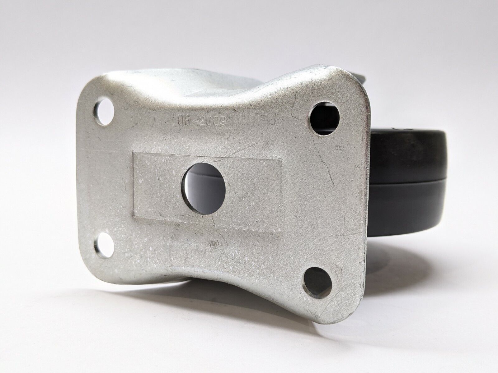 4-1/4" Solid Fixed Caster 1-1/2" Wide 3" x 1-3/4" Bolt Pattern 5-5/8" Height - Maverick Industrial Sales