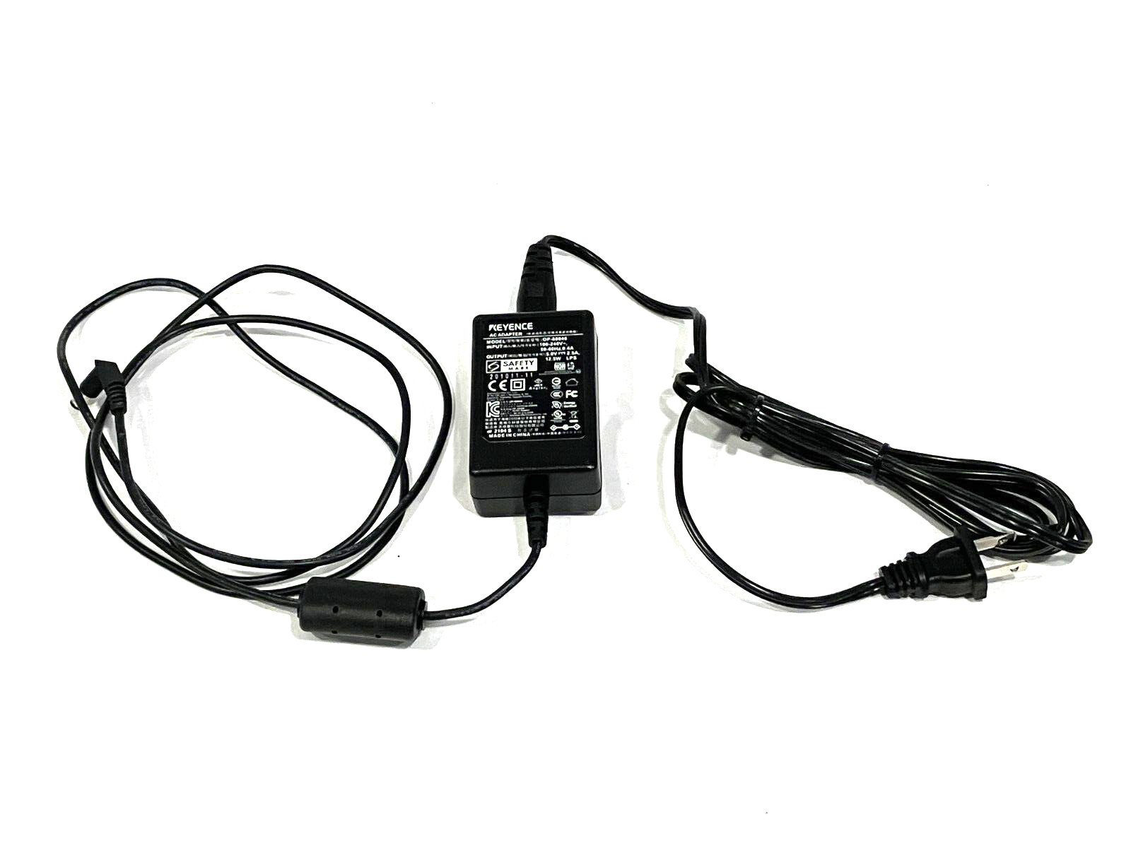 OP-88046 | Keyence Handheld Code Reader AC Adapter 100-240V - Used - Maverick Industrial Sales