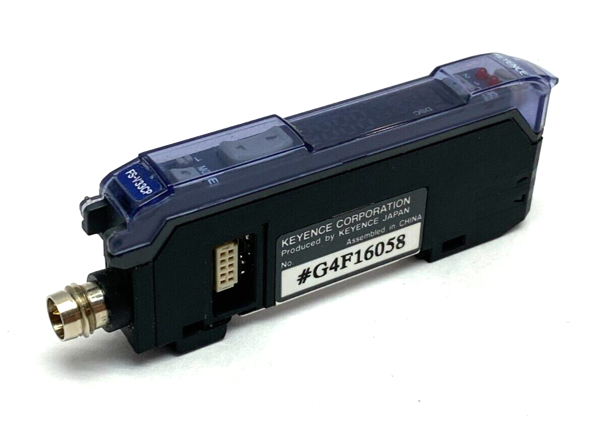 Keyence FS-V33CP Fiber Optic Sensor Amplifier Control Unit 12-24VDC - Maverick Industrial Sales
