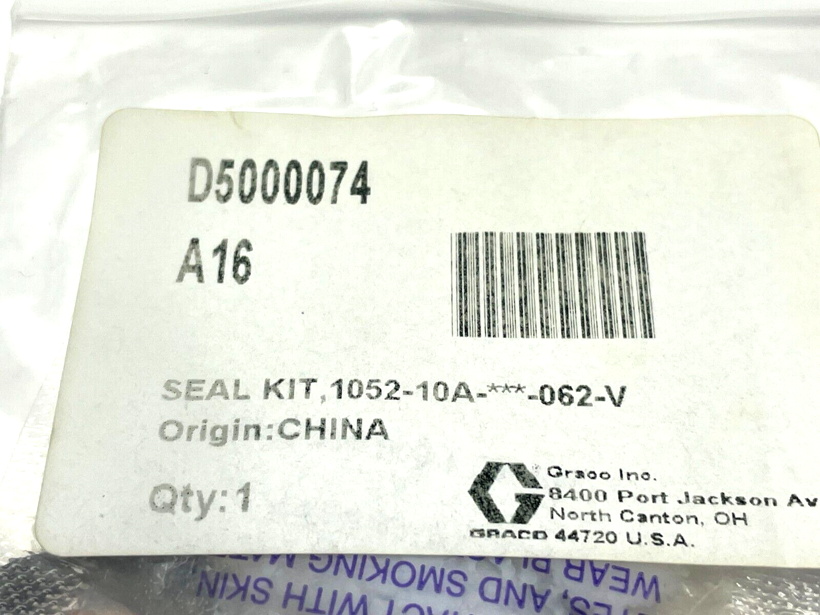 Graco D5000074 Seal Kit for 1052 - Maverick Industrial Sales