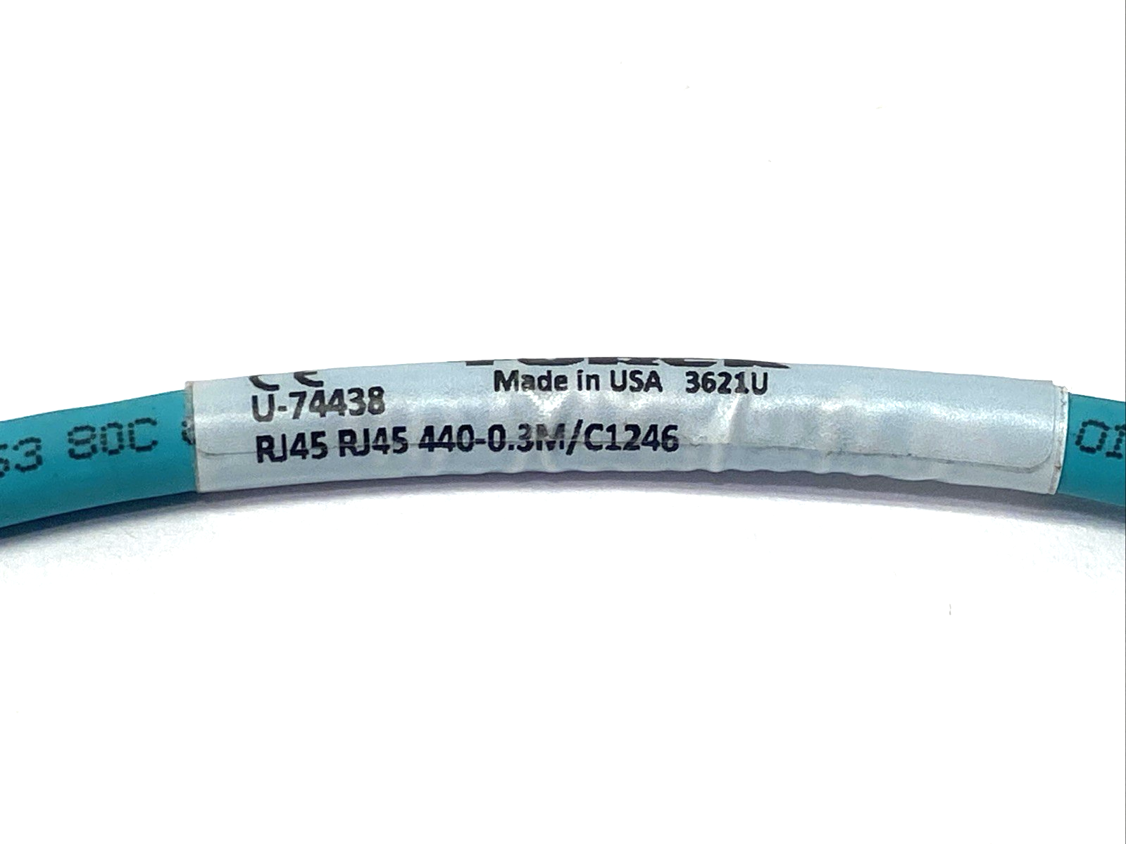 Turck RJ45 RJ45 440-0.3M/C1246 Ethernet Cordset RJ45 0.3m U-74438 - Maverick Industrial Sales