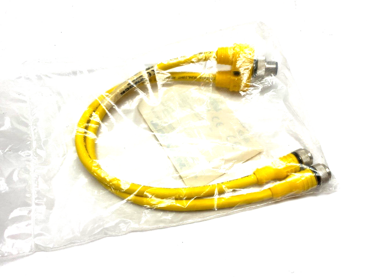 YBZ2-FSM4.4/2RKC4T-0.3/0.3/S1587, U2-08011 | Turck YBZ2-FSM4.4/2RKC4T-0.3/0.3/S1587 Splitter Cordset M12 4-Pin U2-08011 - New - Maverick Industrial Sales