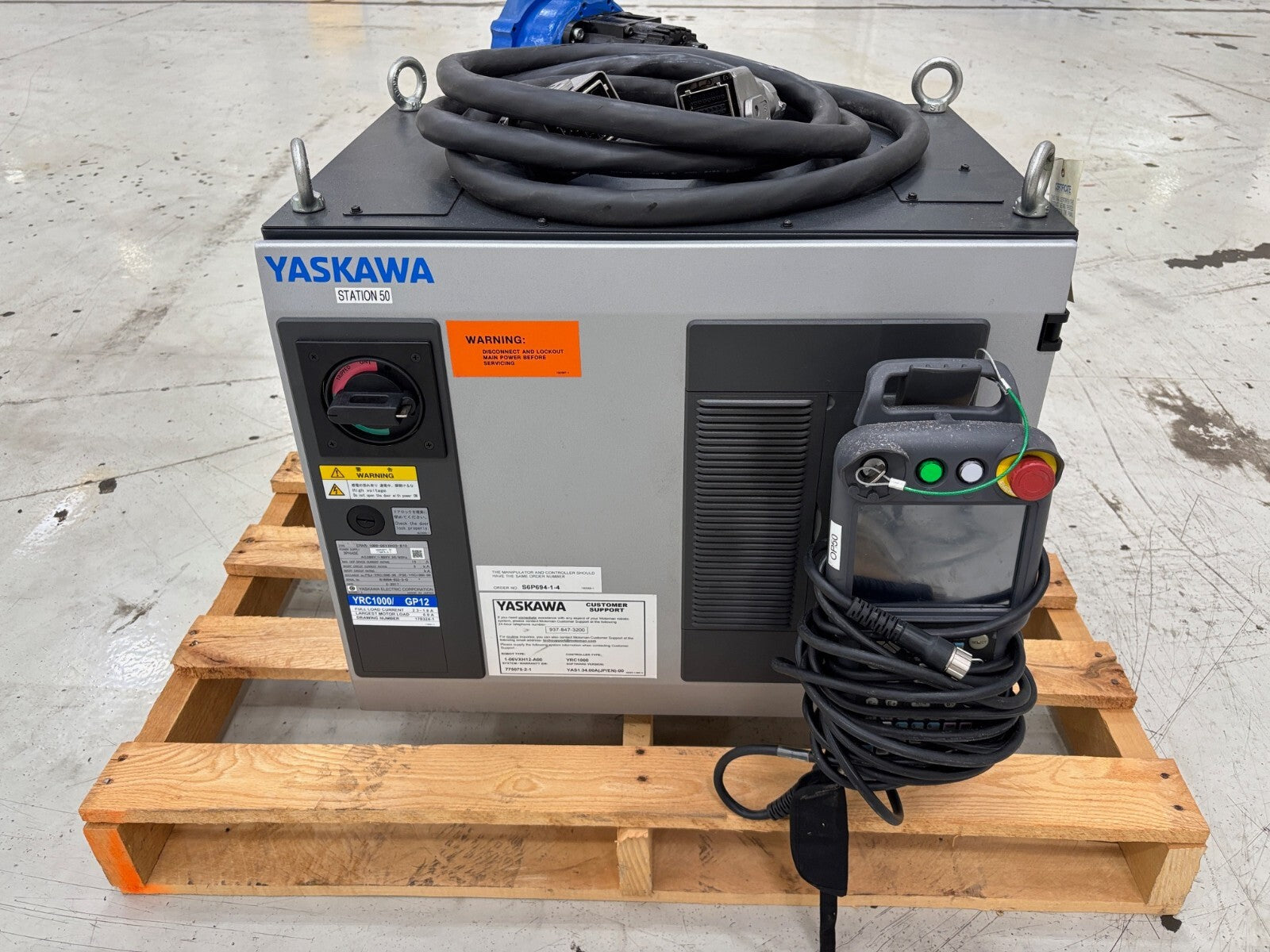 Yaskawa YR-1-06VXH12-A00 Robot System, YRC1000 / GP12 Controller ERAR-1000, 2017 - Maverick Industrial Sales