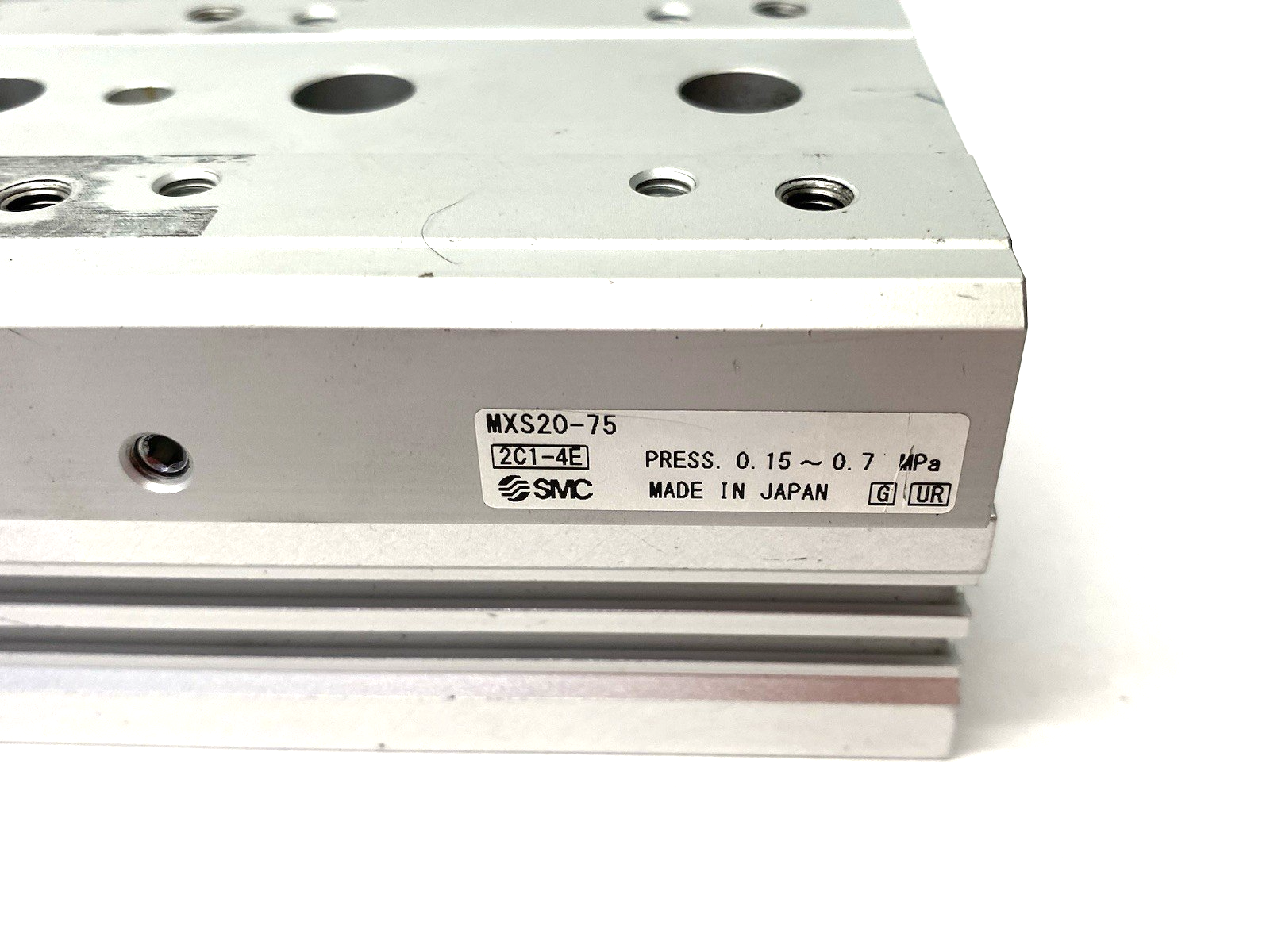 SMC MXS20-75 Guided Slide Table Cylinder, 20mm Bore, 75mm Stroke Adjustable - Maverick Industrial Sales