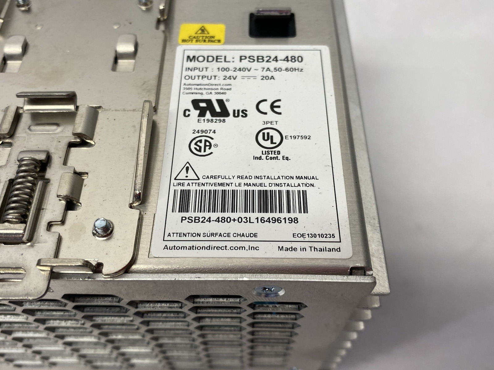 Automation Direct PSB24-480 RHINO PSB Series Switching Power Supply - Maverick Industrial Sales