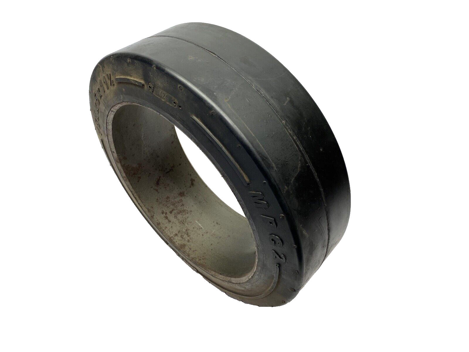 Milt 16-1/4" x 5" x 11-1/4" Smooth Rubber Forklift Tire - Maverick Industrial Sales