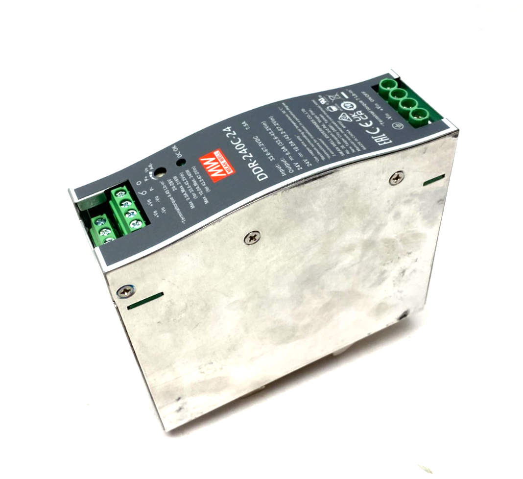 Meanwell DDR-240C-24 DC-DC Converter, DIN Rail Mount - Maverick Industrial Sales