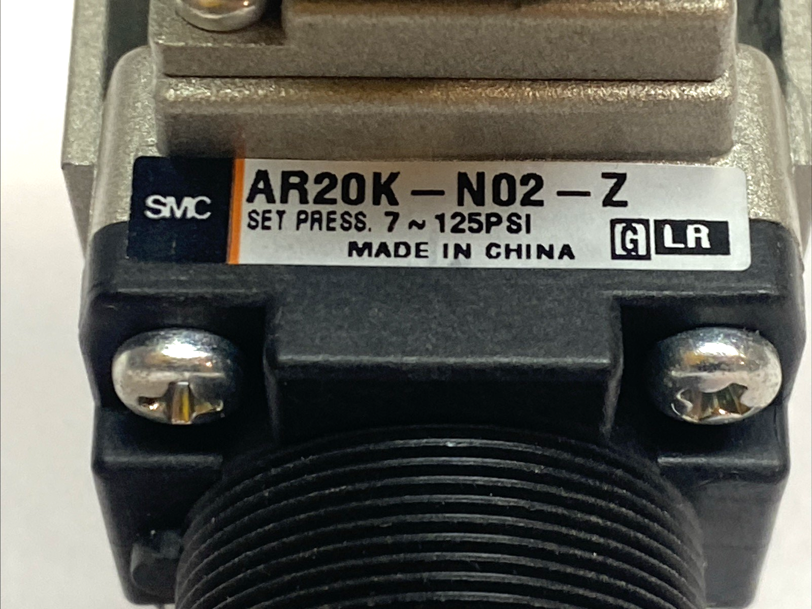AR20K-N02-Z | SMC Modular Air Regulator 1/4" NPT 7–125 PSI With Backflow - Used - Maverick Industrial Sales