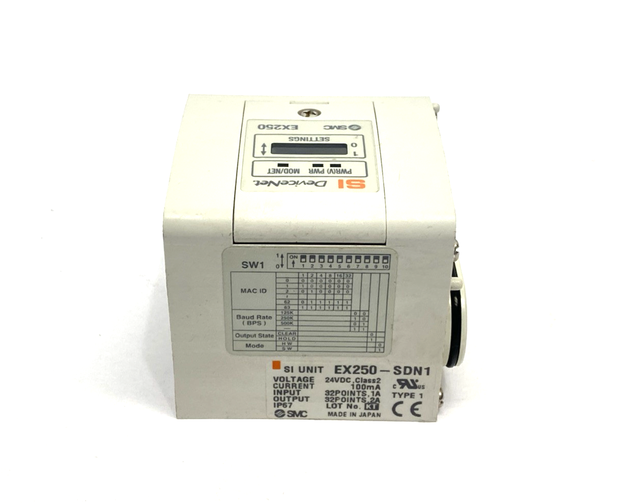 SMC EX250-SDN1 DeviceNet Serial Interface Unit - Maverick Industrial Sales