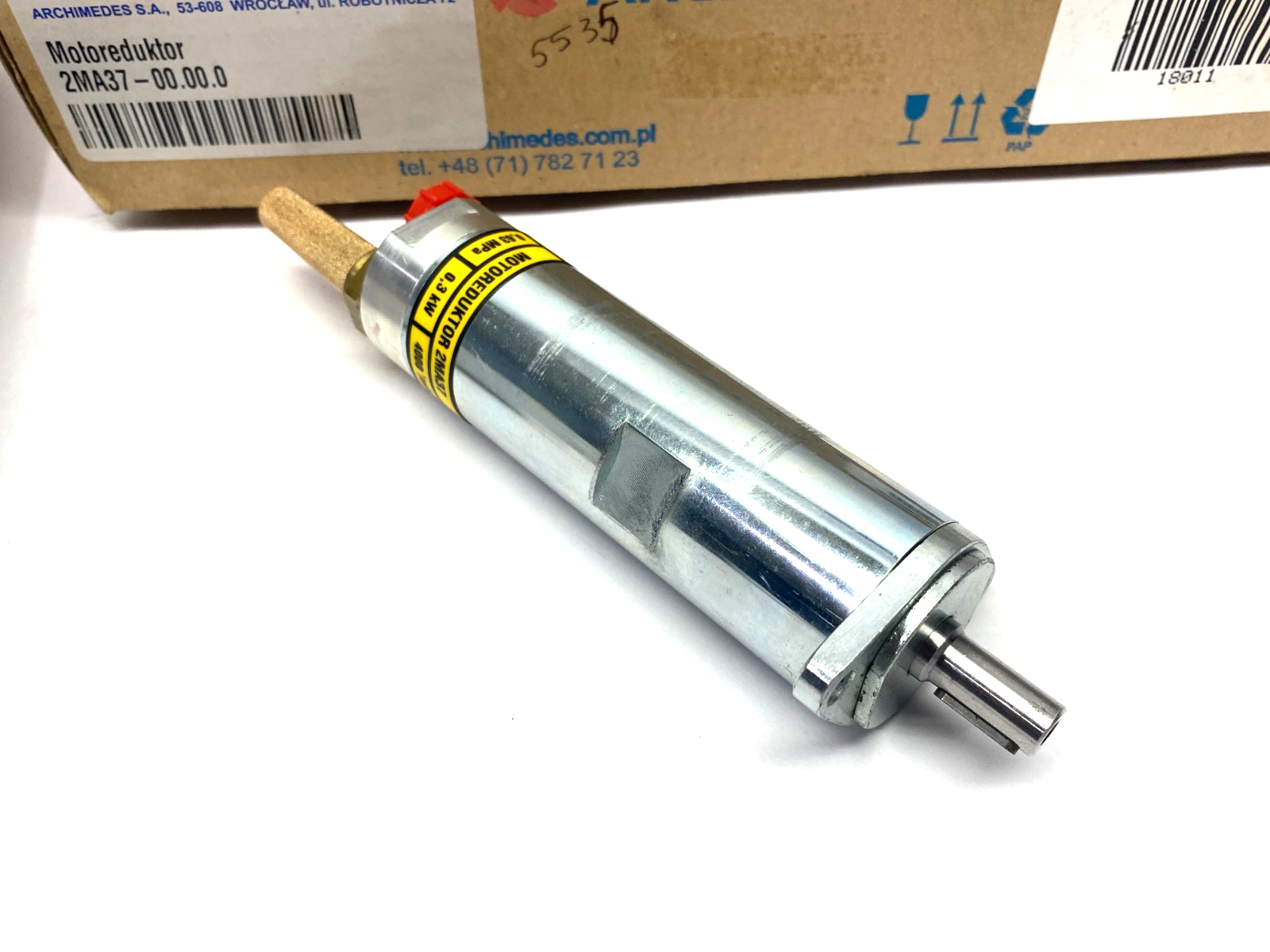 Archimedes 2MA37 Pneumatic Gearmotor 5077:1 Ratio 0.3kW - Maverick Industrial Sales