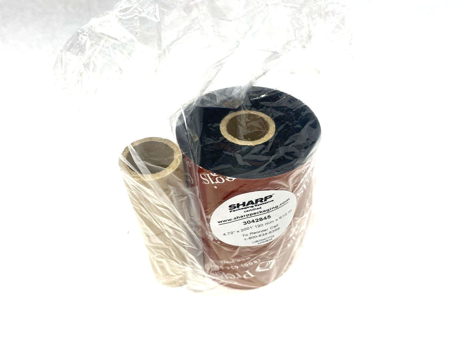 Sharp Packaging 3042845 Thermal Transfer Ribbon Black 4.72" x 2001' /Roll - Maverick Industrial Sales