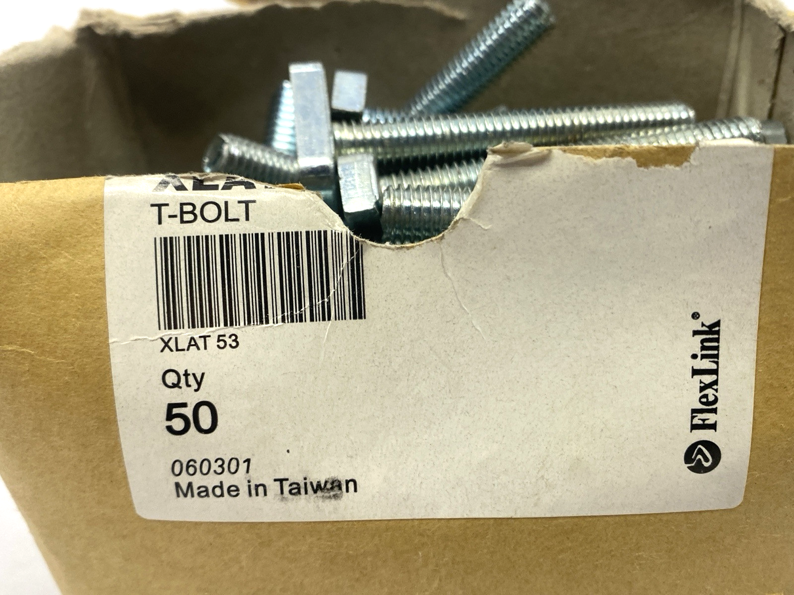 Flexlink XLAT 53 T-Bolt LOT OF 50 - Maverick Industrial Sales