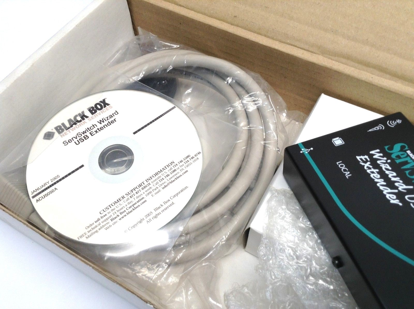 ACU5050A | Black Box Network Services ServSwitch Wizard USB Extender - Open Box - Maverick Industrial Sales