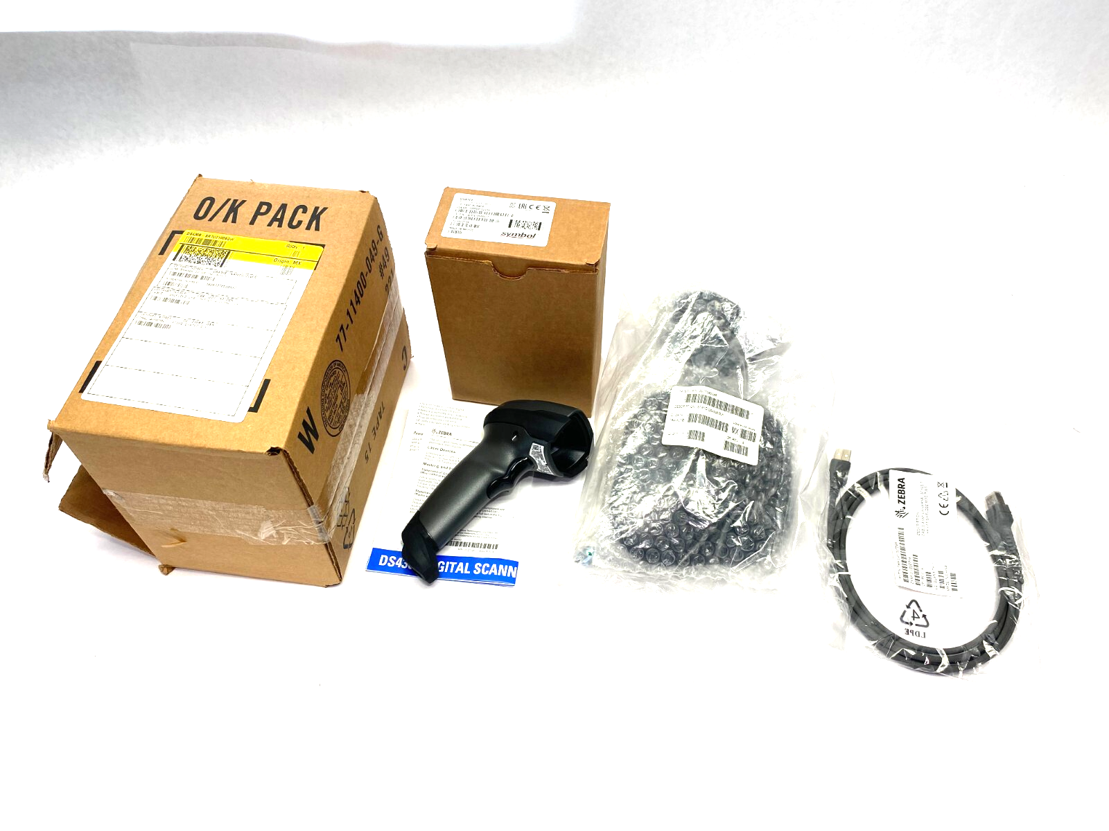 Zebra Symbol DS4308-SR00007ZZWW Handheld Digital Barcode Scanner w/ Stand - Maverick Industrial Sales