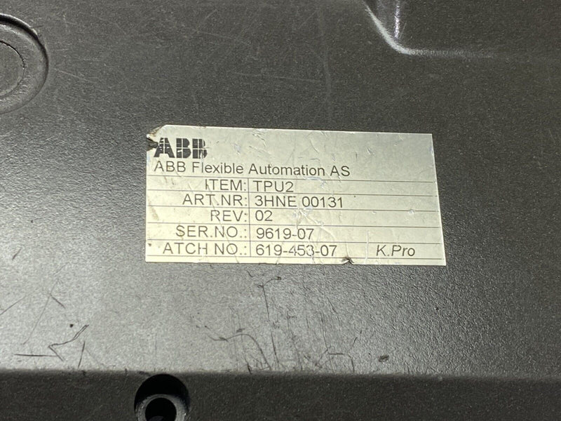 ABB 3HNE00131 TPU2 Programmer Unit Rev 02 619-453-07 - Maverick Industrial Sales