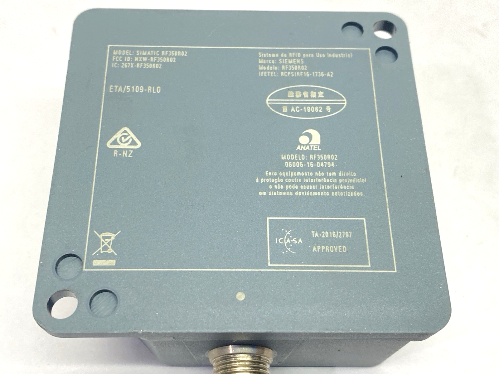 Siemens 6GT2801-4BA10 SIMATIC RF350R Gen 2 Reader RS422 interface - Maverick Industrial Sales