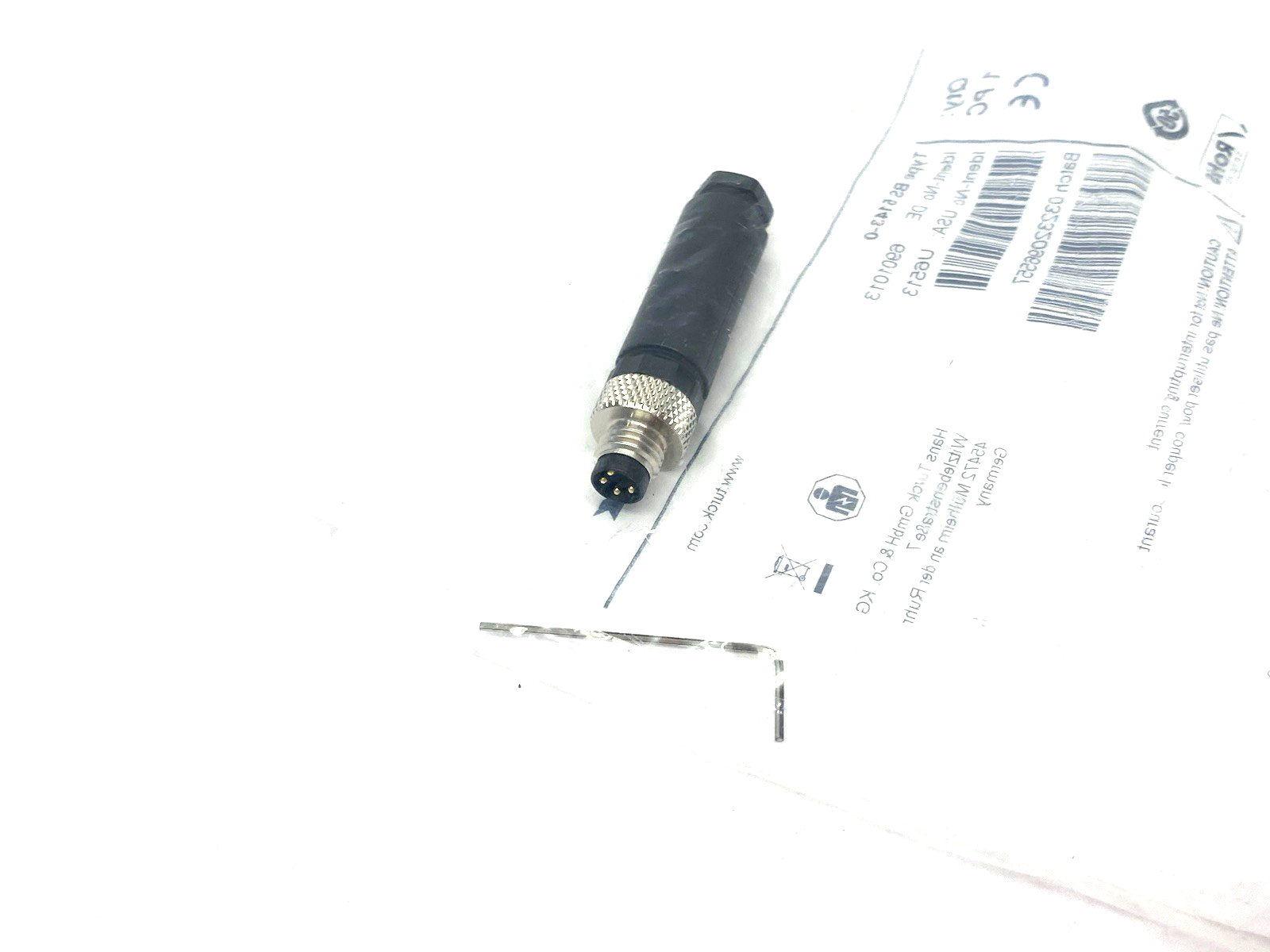 Turck BS 5143-0 Field Wireable Connector Male 4-pin M8, U6513, 6901013 - Maverick Industrial Sales
