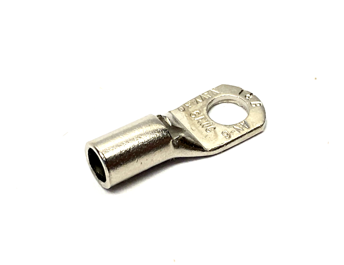 7TAI029980R0143,E10711NP | ABB E10711NP Nickel Plate Ring Terminal 6AWG 1/4" Bolt 7TAI029980R0143 10-PK - New – Open box - Maverick Industrial Sales