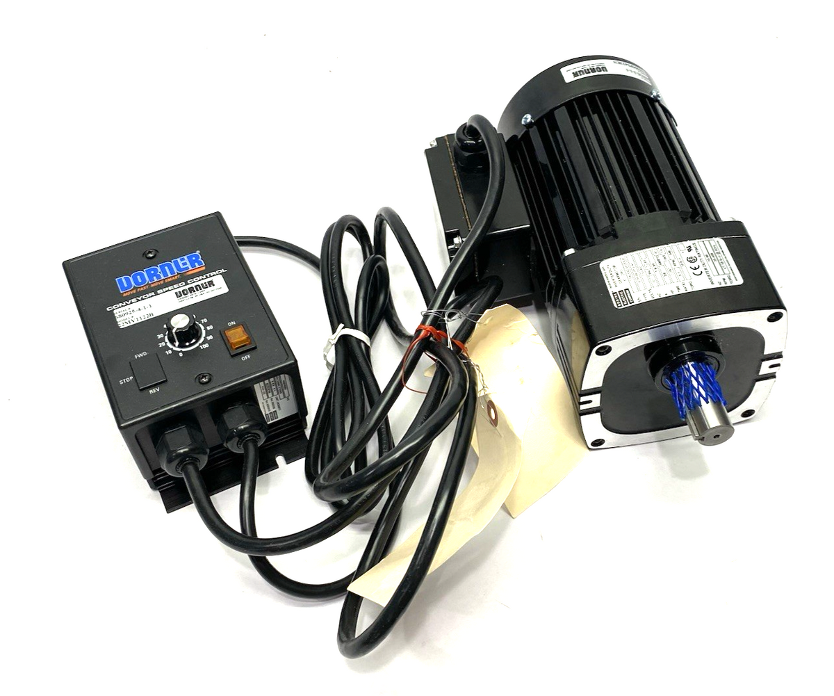 Dorner 62M005PS423EN Parallel Gearmotor 3/8HP 5:1 w/ 22MV1122B VFD Controller - Maverick Industrial Sales