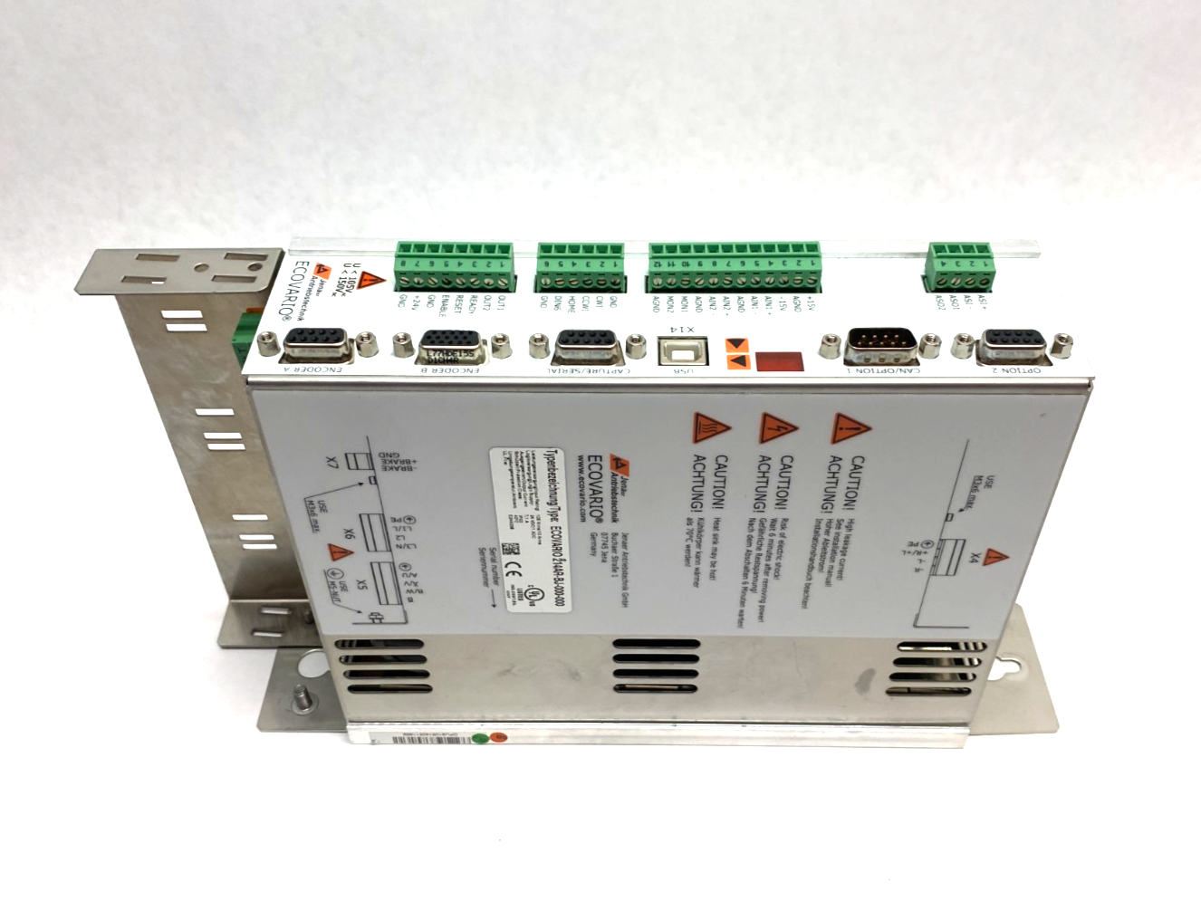 ECOVARIO 214AR-BJ-000-000 | Jenaer 1-Axis Servo Amplifier, CANopen/EtherCAT, STO - Used - Maverick Industrial Sales