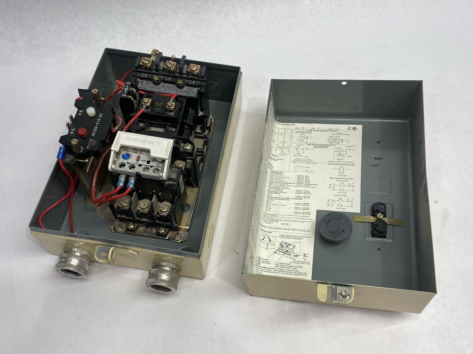 509-AAB-A1F-1 | Allen Bradley Ser. B Full-Voltage Magnetic Motor Controller 3-Ph - Used - Maverick Industrial Sales