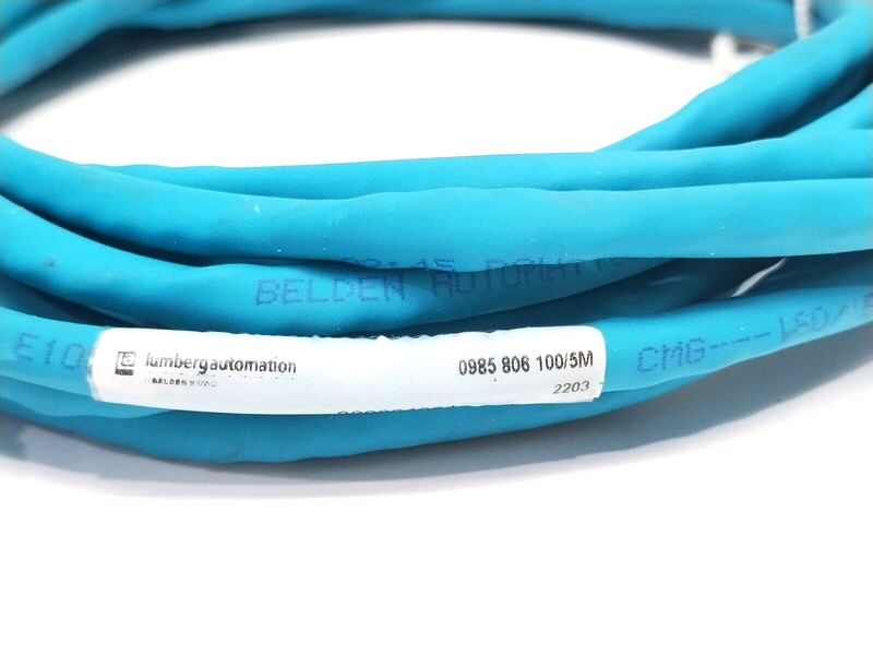 Lumberg 0985 806 100/5M EtherNet/IP Cordset M12 4-Pin Male To Male 5m 900004064 - Maverick Industrial Sales